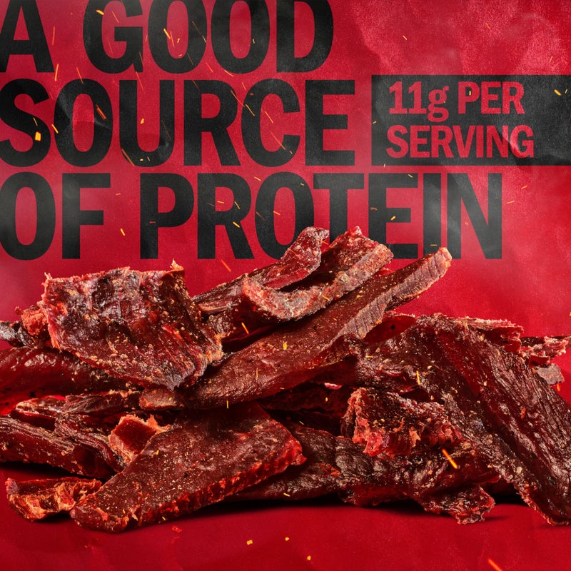 Jack Link's Beef Jerky, Teriyaki, Half Pounder Large Jerky Bag - Flavorful Meat Snack, Ready to Eat Protein Snacks with 11g of Protein per Serving, Made with 100% Beef - Image 4